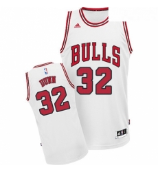 Youth Adidas Chicago Bulls 32 Kris Dunn Swingman White Home NBA Jersey