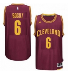 Mens Cleveland Cavaliers 6 Andrew Bogut adidas Burgundy Player Swingman Road Jersey 