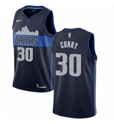 Womens Nike Dallas Mavericks 30 Seth Curry Swingman Navy Blue NBA Jersey Statement Edition 