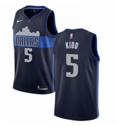 Womens Nike Dallas Mavericks 5 Jason Kidd Authentic Navy Blue NBA Jersey Statement Edition