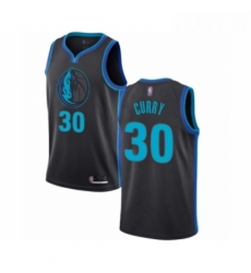 Youth Dallas Mavericks 30 Seth Curry Swingman Charcoal Basketball Jersey City Edition 