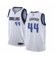 Youth Dallas Mavericks 44 Justin Jackson Swingman White Basketball Jersey Association Edition 