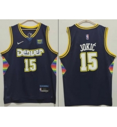 Men Nike Denver Nuggets Nikola Jokic #15 75th Anniversary NBA Stitched Jersey