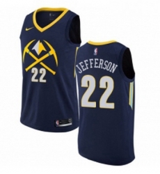 Womens Nike Denver Nuggets 22 Richard Jefferson Swingman Navy Blue NBA Jersey City Edition 