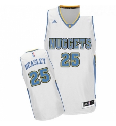 Youth Adidas Denver Nuggets 25 Malik Beasley Swingman White Home NBA Jersey