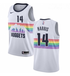 Youth Nike Denver Nuggets 14 Gary Harris Swingman White NBA Jersey City Edition