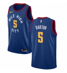 Youth Nike Denver Nuggets 5 Will Barton Swingman Light Blue Alternate NBA Jersey Statement Edition