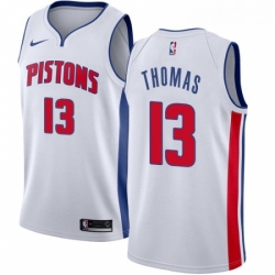 Womens Nike Detroit Pistons 13 Khyri Thomas Swingman White NBA Jersey Association Edition 