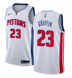 Womens Nike Detroit Pistons 23 Blake Griffin Authentic White NBA Jersey Association Edition 