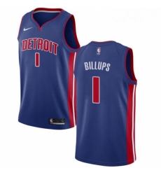 Youth Nike Detroit Pistons 1 Chauncey Billups Swingman Royal Blue Road NBA Jersey Icon Edition