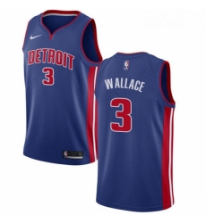 Youth Nike Detroit Pistons 3 Ben Wallace Swingman Royal Blue Road NBA Jersey Icon Edition