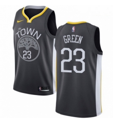 Mens Nike Golden State Warriors 23 Draymond Green Swingman Black Alternate NBA Jersey Statement Edition