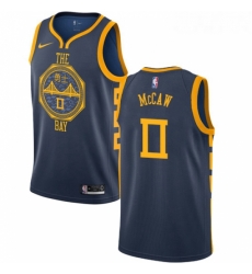 Womens Nike Golden State Warriors 0 Patrick McCaw Swingman Navy Blue NBA Jersey City Edition 