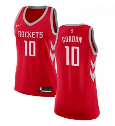 Womens Nike Houston Rockets 10 Eric Gordon Authentic Red Road NBA Jersey Icon Edition