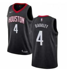 Womens Nike Houston Rockets 4 Charles Barkley Swingman Black Alternate NBA Jersey Statement Edition