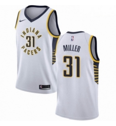 Mens Nike Indiana Pacers 31 Reggie Miller Swingman White NBA Jersey Association Edition