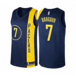 Womens Indiana Pacers 7 Malcolm Brogdon Swingman Navy Blue Basketball Jersey City Edition 