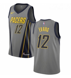 Womens Nike Indiana Pacers 12 Tyreke Evans Swingman Gray NBA Jersey City Edition 