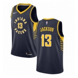 Womens Nike Indiana Pacers 13 Mark Jackson Swingman Navy Blue Road NBA Jersey Icon Edition