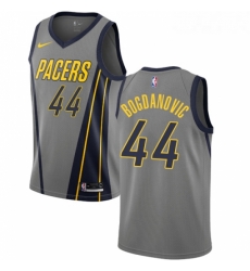 Womens Nike Indiana Pacers 44 Bojan Bogdanovic Swingman Gray NBA Jersey City Edition 