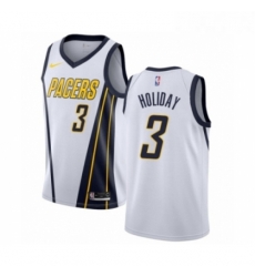 Youth Nike Indiana Pacers 3 Aaron Holiday White Swingman Jersey Earned Edition 