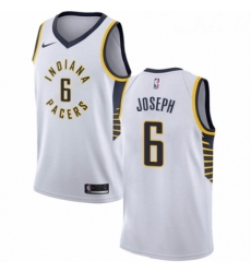 Youth Nike Indiana Pacers 6 Cory Joseph Authentic White NBA Jersey Association Edition 