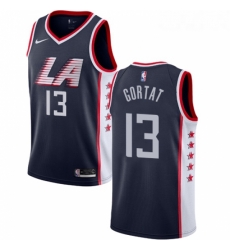 Womens Nike Los Angeles Clippers 13 Marcin Gortat Swingman Navy Blue NBA Jersey City Edition 