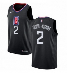 Womens Nike Los Angeles Clippers 2 Shai Gilgeous Alexander Swingman Black NBA Jersey Statement Edition 