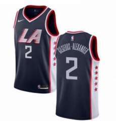 Womens Nike Los Angeles Clippers 2 Shai Gilgeous Alexander Swingman Navy Blue NBA Jersey City Edition 