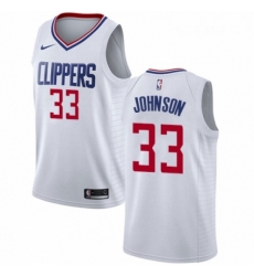 Womens Nike Los Angeles Clippers 33 Wesley Johnson Swingman White NBA Jersey Association Edition