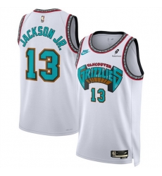 Men Memphis Grizzlies 13 Jaren Jackson Jr  White 2024 25 Classic Edition Swingman Stitched Basketball Jersey