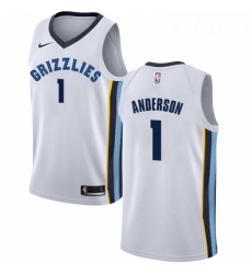 Womens Nike Memphis Grizzlies 1 Kyle Anderson Swingman White NBA Jersey Association Edition 