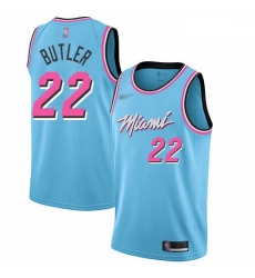 Heat 22 Jimmy Butler Blue Basketball Swingman City Edition 2019 20 Jersey