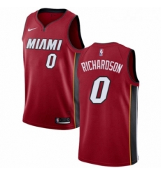 Womens Nike Miami Heat 0 Josh Richardson Authentic Red NBA Jersey Statement Edition