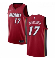 Womens Nike Miami Heat 17 Rodney McGruder Swingman Red NBA Jersey Statement Edition 