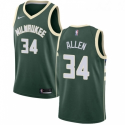 Youth Nike Milwaukee Bucks 34 Ray Allen Swingman Green Road NBA Jersey Icon Edition