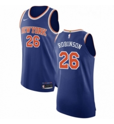 Mens Nike New York Knicks 26 Mitchell Robinson Authentic Royal Blue NBA Jersey Icon Edition 