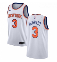 Womens Nike New York Knicks 3 Tracy McGrady Authentic White NBA Jersey Association Edition