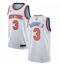 Youth Nike New York Knicks 3 Tim Hardaway Jr Authentic White NBA Jersey Association Edition 