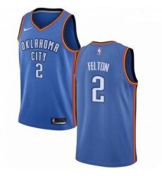 Mens Nike Oklahoma City Thunder 2 Raymond Felton Swingman Royal Blue Road NBA Jersey Icon Edition 