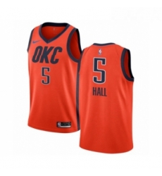 Youth Nike Oklahoma City Thunder 5 Devon Hall Orange Swingman Jersey Earned Edition 