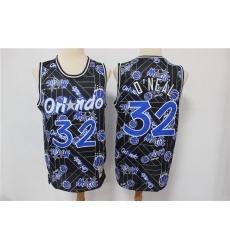 Magic 32 Shaquille O 27Neal Black Tear Up Pack Hardwood Classics Swingman Jersey