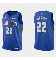 Men Orlando Magic 22 Franz Wagner Royal Statement Edition Stitched Swingman Jersey