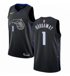 Mens Nike Orlando Magic 1 Penny Hardaway Swingman Black NBA Jersey City Edition