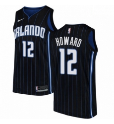 Mens Nike Orlando Magic 12 Dwight Howard Swingman Black Alternate NBA Jersey Statement Edition 