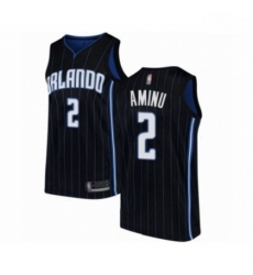 Mens Orlando Magic 2 Al Farouq Aminu Authentic Black Basketball Jersey Statement Edition 