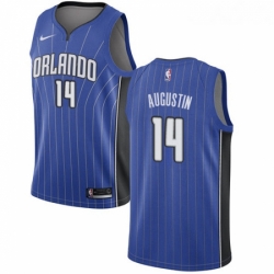 Womens Nike Orlando Magic 14 DJ Augustin Swingman Royal Blue Road NBA Jersey Icon Edition