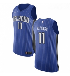 Youth Nike Orlando Magic 11 Bismack Biyombo Authentic Royal Blue Road NBA Jersey Icon Edition