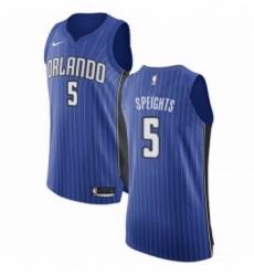 Youth Nike Orlando Magic 5 Marreese Speights Authentic Royal Blue Road NBA Jersey Icon Edition 