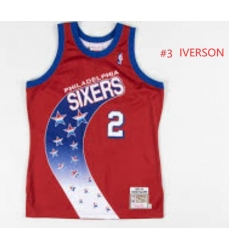 Mitchell & Ness Allen Iverson Philadelphia 76ers 1993-94 Hardwood Classics Stitched Jersey